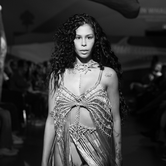 Handmade Macramé Rope Dress GoodVibeGoda Original Design - Picture 4 of 11